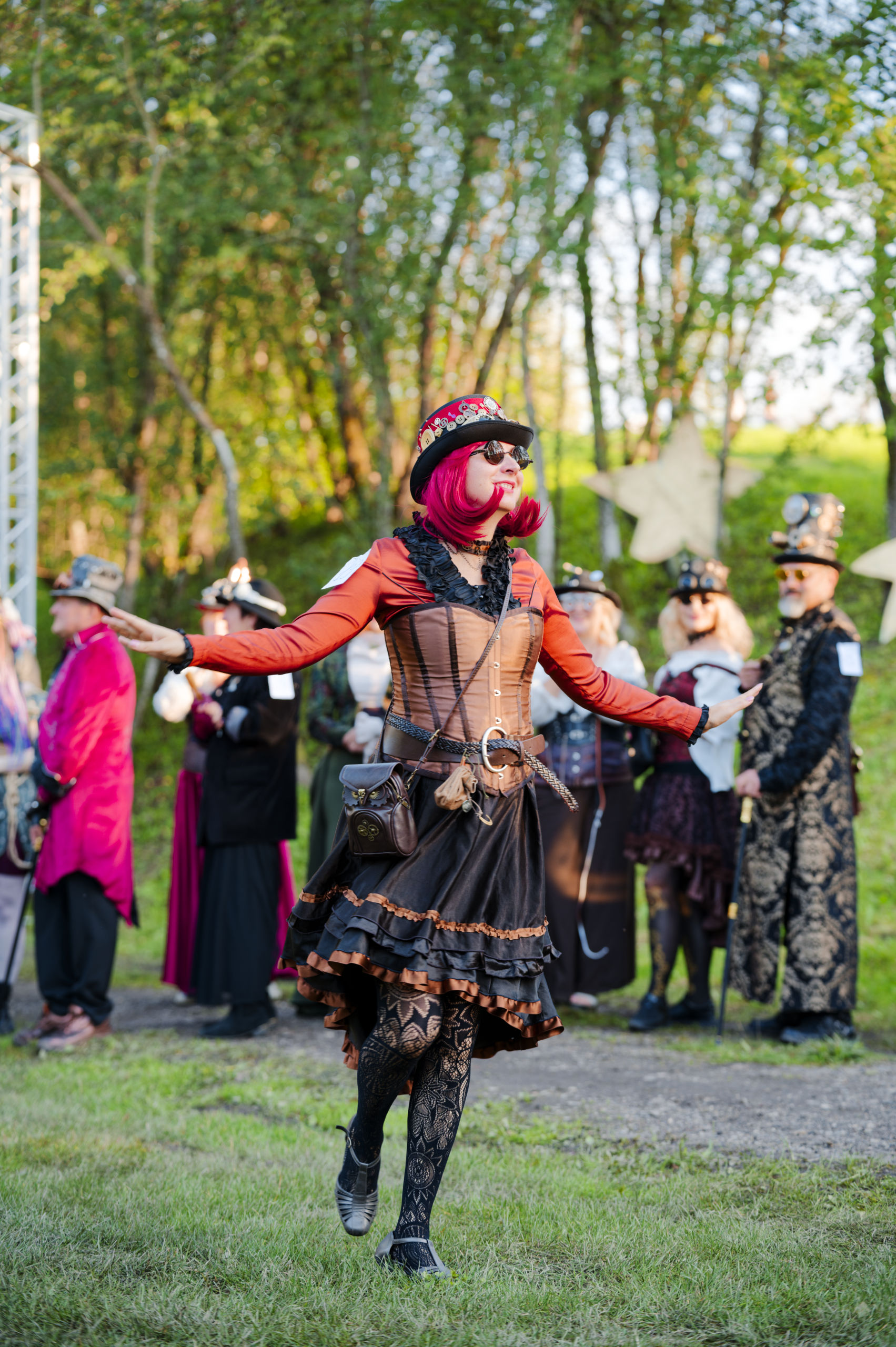 Steampunk miestas ir jo gyventojai - Vilmanto Ramono nuotr.