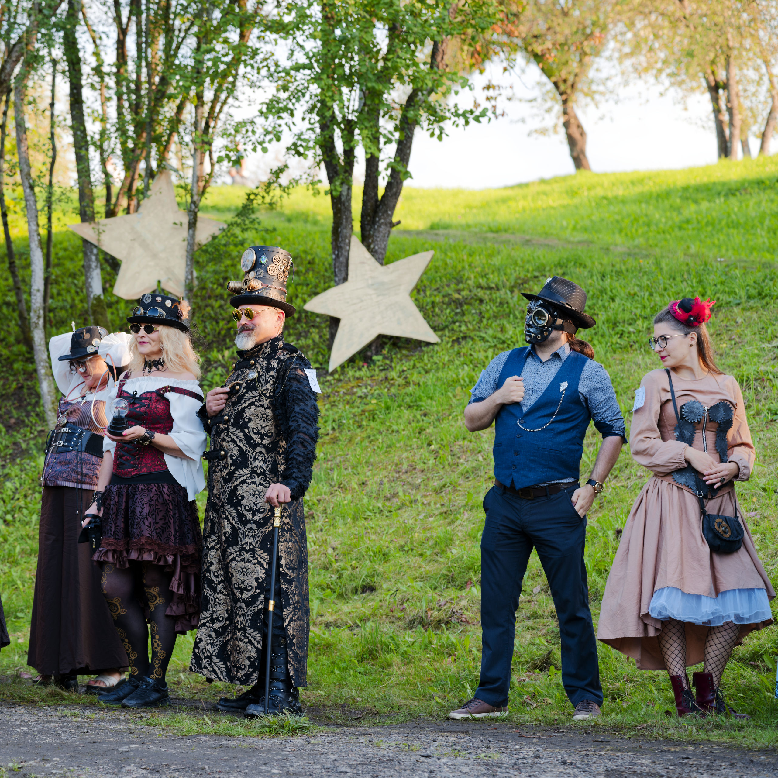 Steampunk miestas ir jo gyventojai - Vilmanto Ramono nuotr.